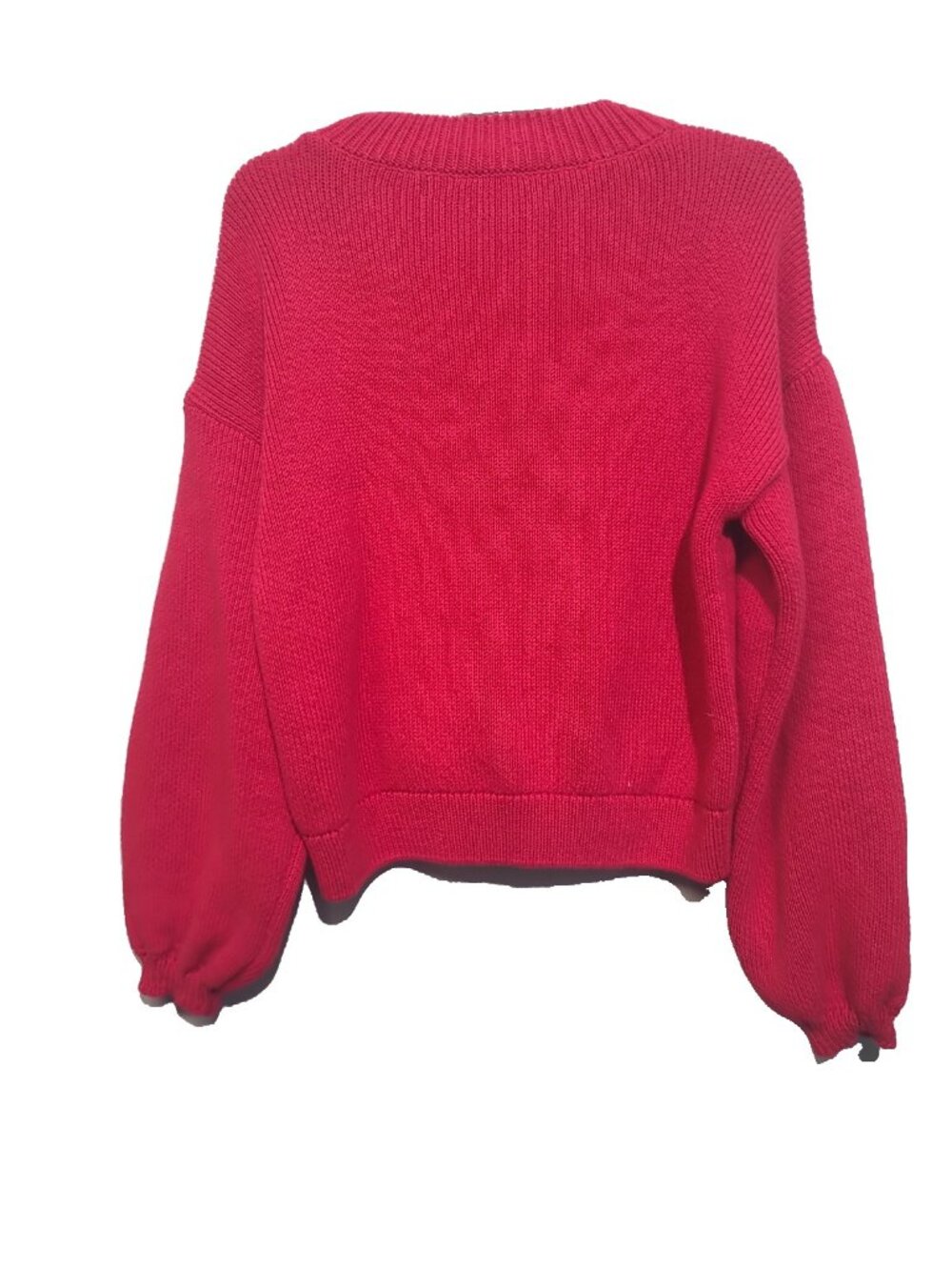 Maeve by Anthropoligie Sweater Take me to Milan Size XS Red NWT Oversized - Picture 3 of 6